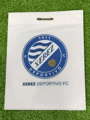 Bolsa tela blanca con escudo