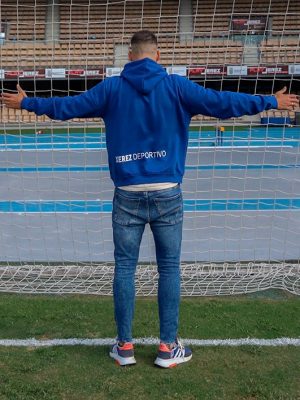sudadera-urban-hombre-azul-4 Sudadera Urban Hombre Azul con Capucha