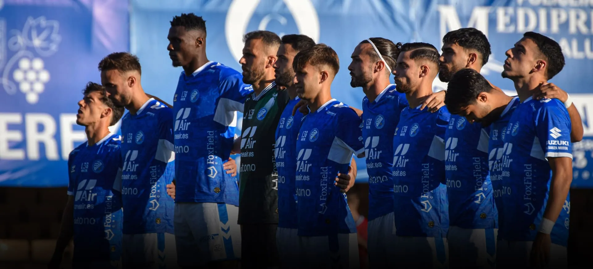 camiseta azul xerez 2025 hummel