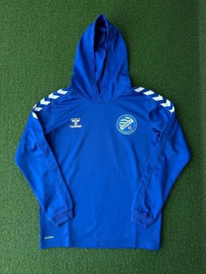 Sudadera azul con capucha